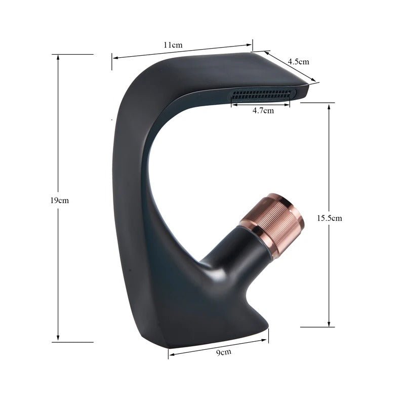 Modern tvättställsblandare – Slitstark kromblandare med ett grepp