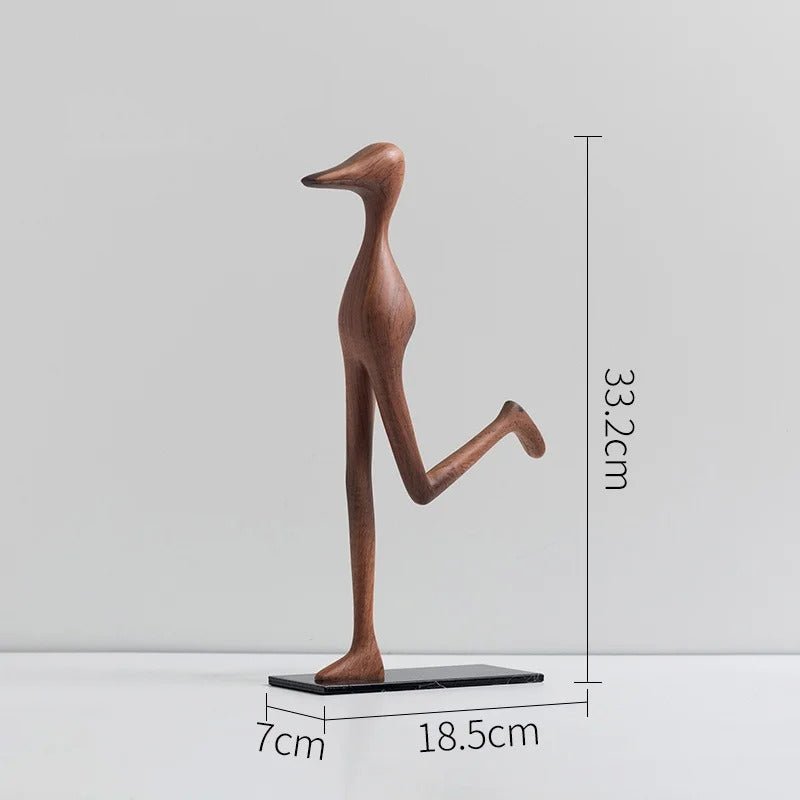 Minimalistisk modern resinskulptur – Dekorativ keramik och resinkonstaccent