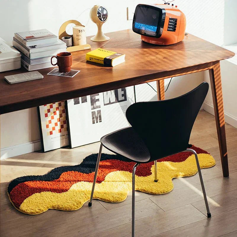 Modern, tonad, tuftad matta - halkfri golvdekoration för hemmet