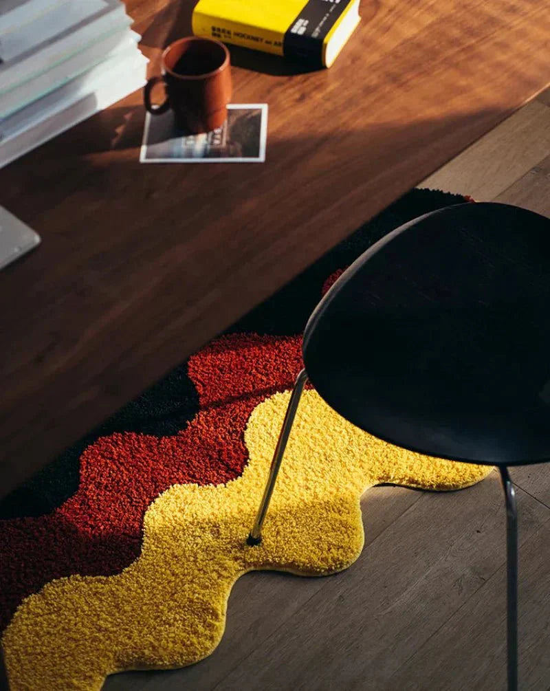 Modern, tonad, tuftad matta - halkfri golvdekoration för hemmet