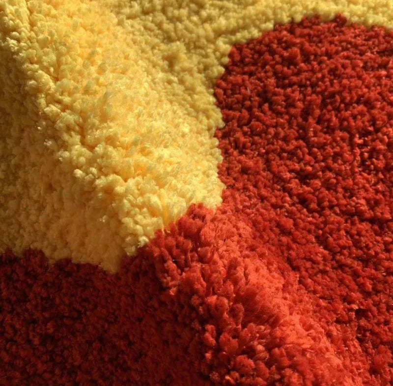 Modern, tonad, tuftad matta - halkfri golvdekoration för hemmet