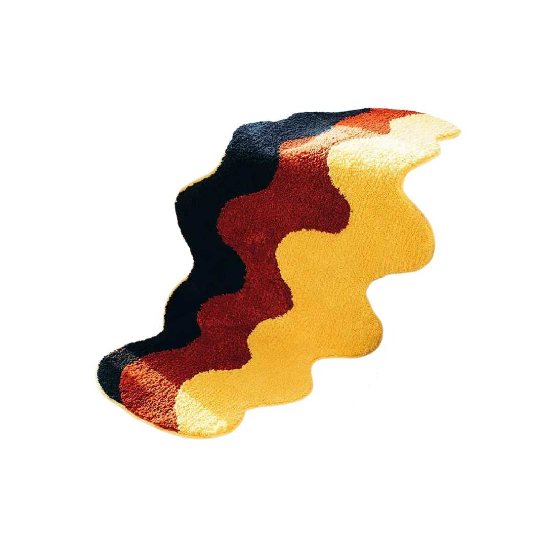 Modern, tonad, tuftad matta - halkfri golvdekoration för hemmet