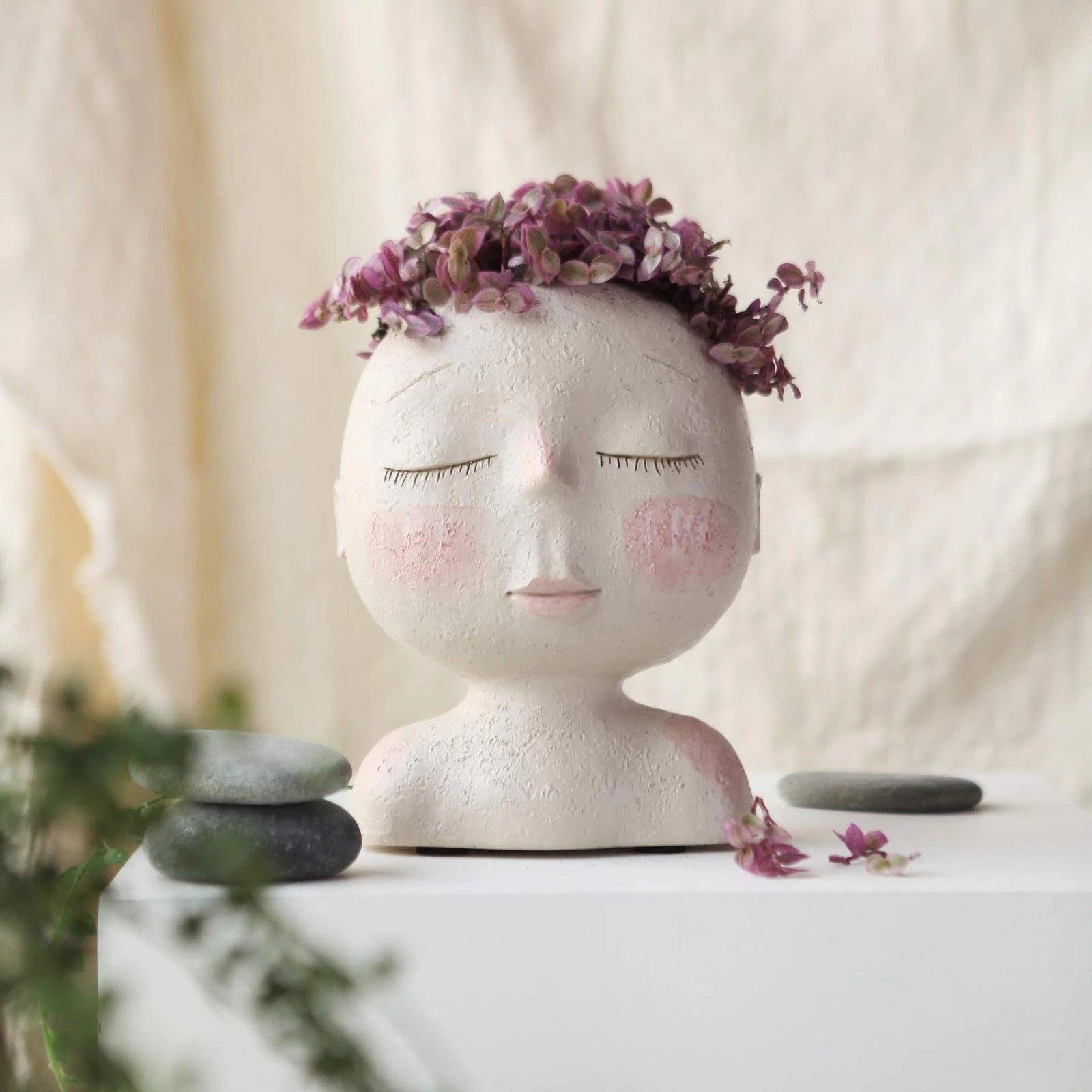 Tranquil Sleep Face Planter Vas