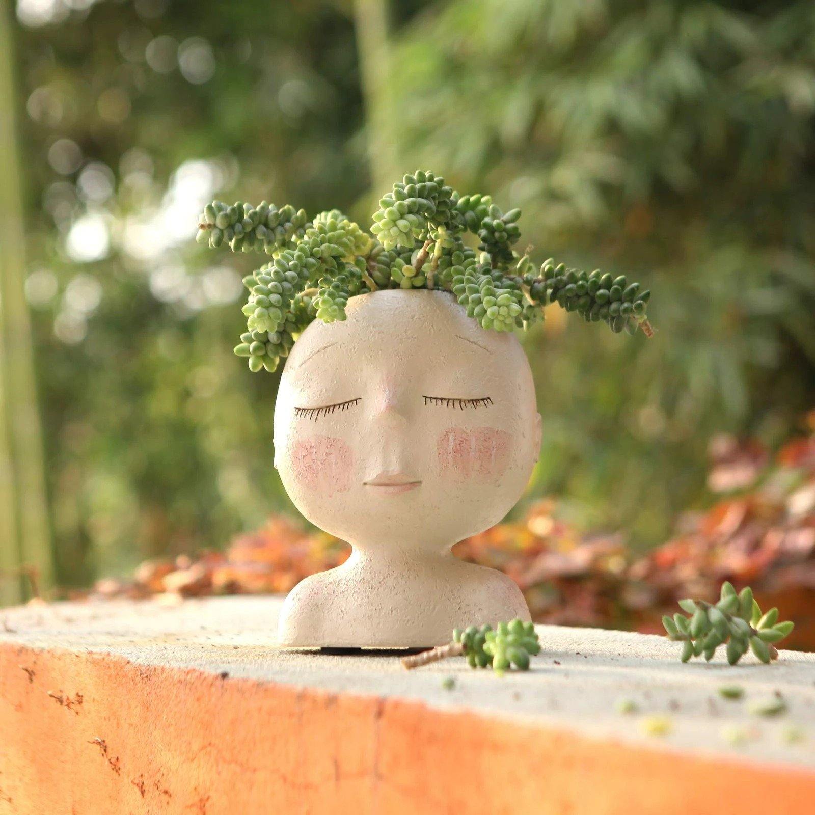 Tranquil Sleep Face Planter Vas