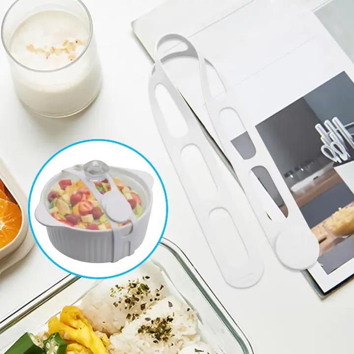 Multifunktionella silikonhållare för mat (2-pack) - Töjbara kökstätningsremmar