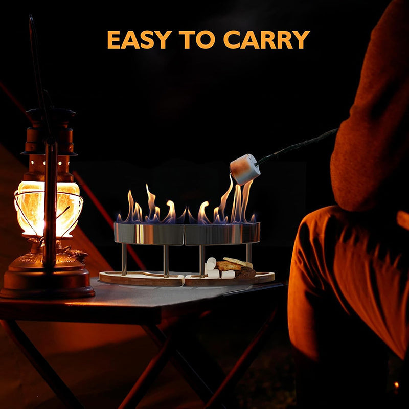 Renbrinnande bordseldstad – Mysig bioetanolåga för inomhus- och utomhusbruk