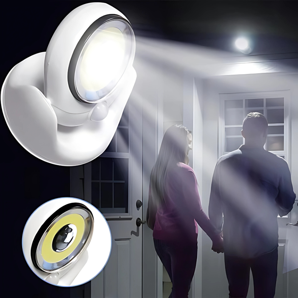 Trådlös utomhuslampa med rörelsesensor – LED-säkerhetsbelysning för hemmabruk