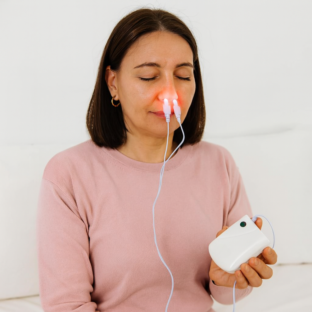 Infraröd nästerapiapparat – Lindring av bihålor vid rinit och nästäppa