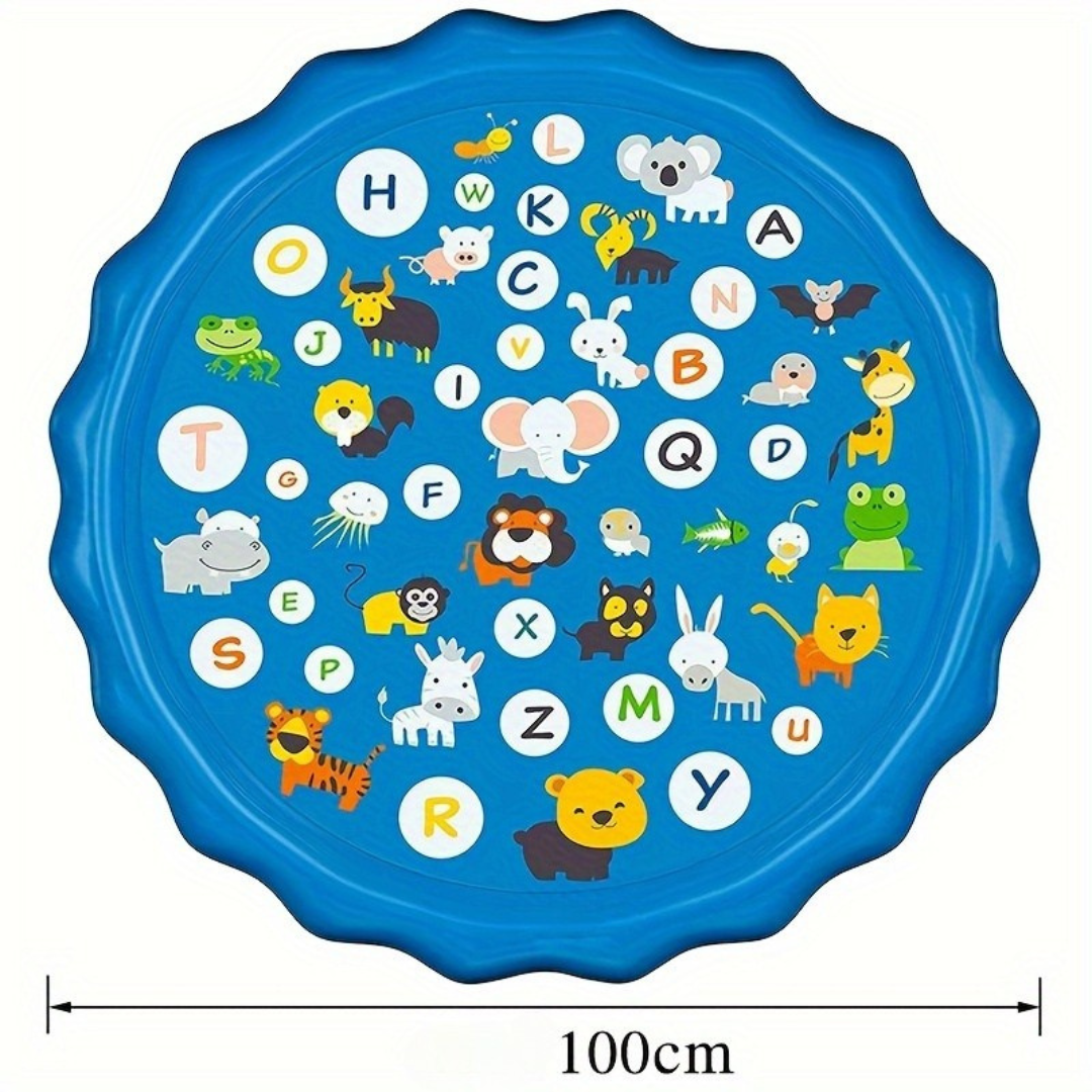 Uppblåsbar plaskpool för trädgården – Färgglad PVC-spridare för barn