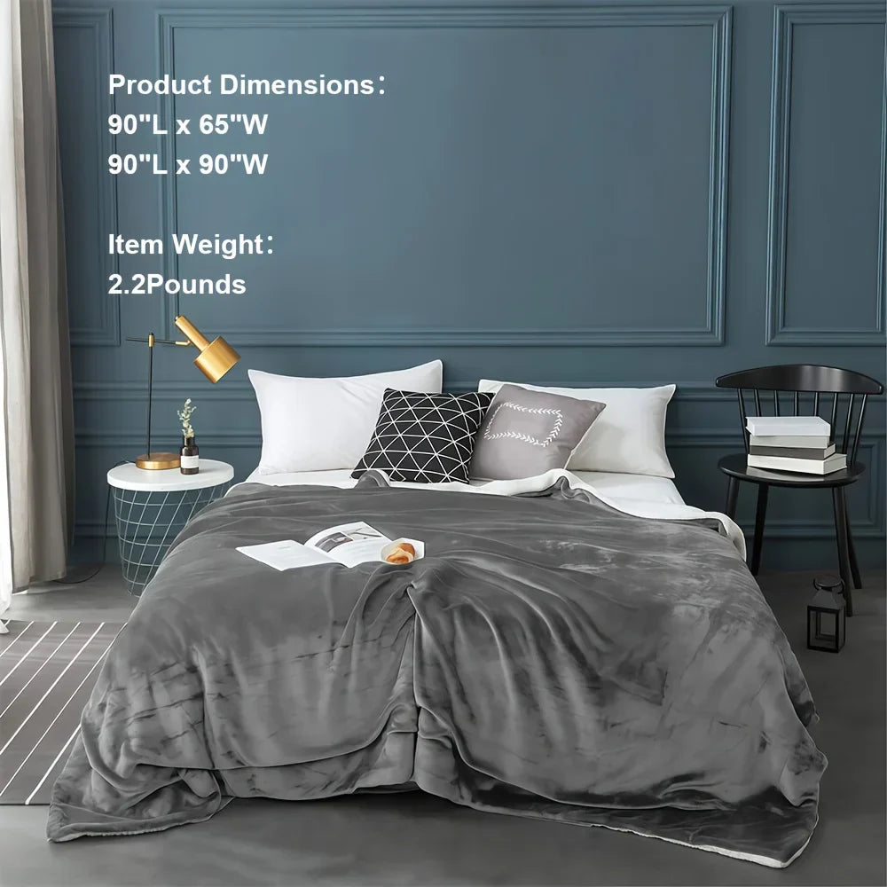 Plyschfilt – Mysig mjuk fleece för sängen, soffan och avkopplande stunder hemma