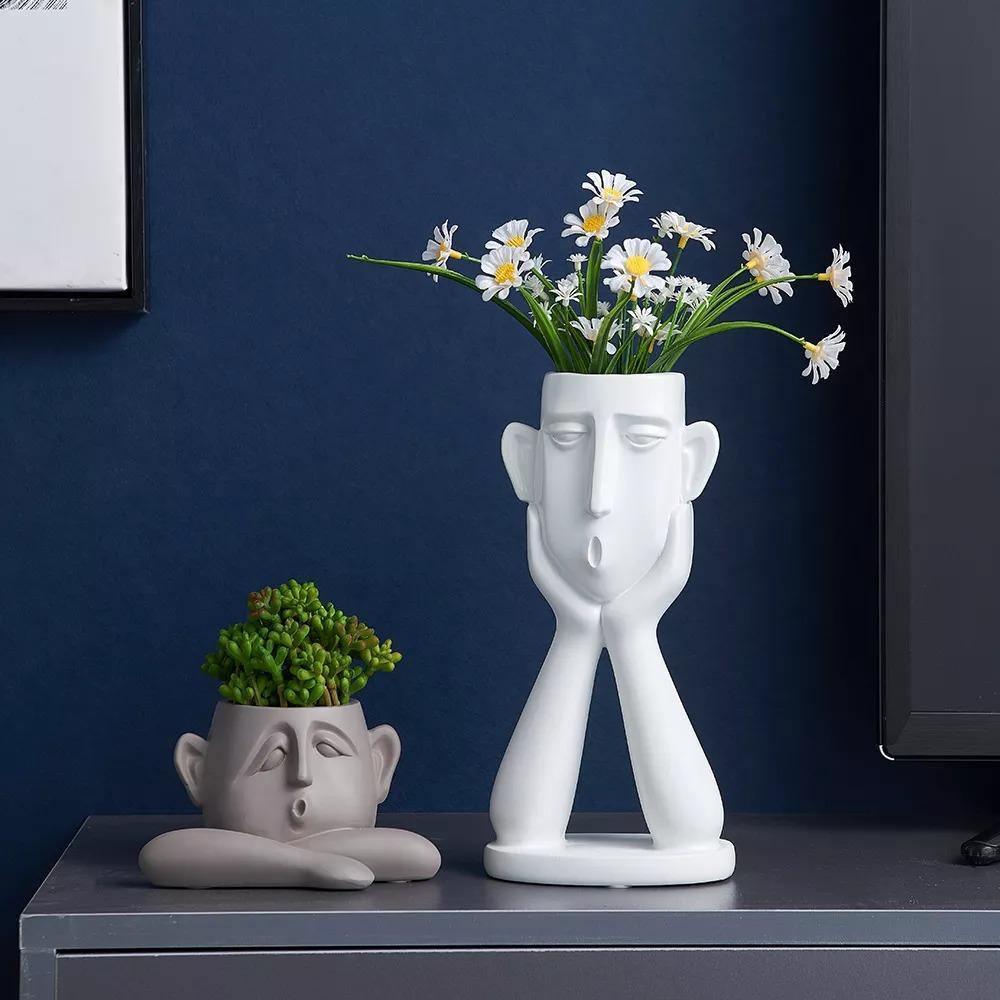 Känslomässiga uttryck Planter Sculpture Trio
