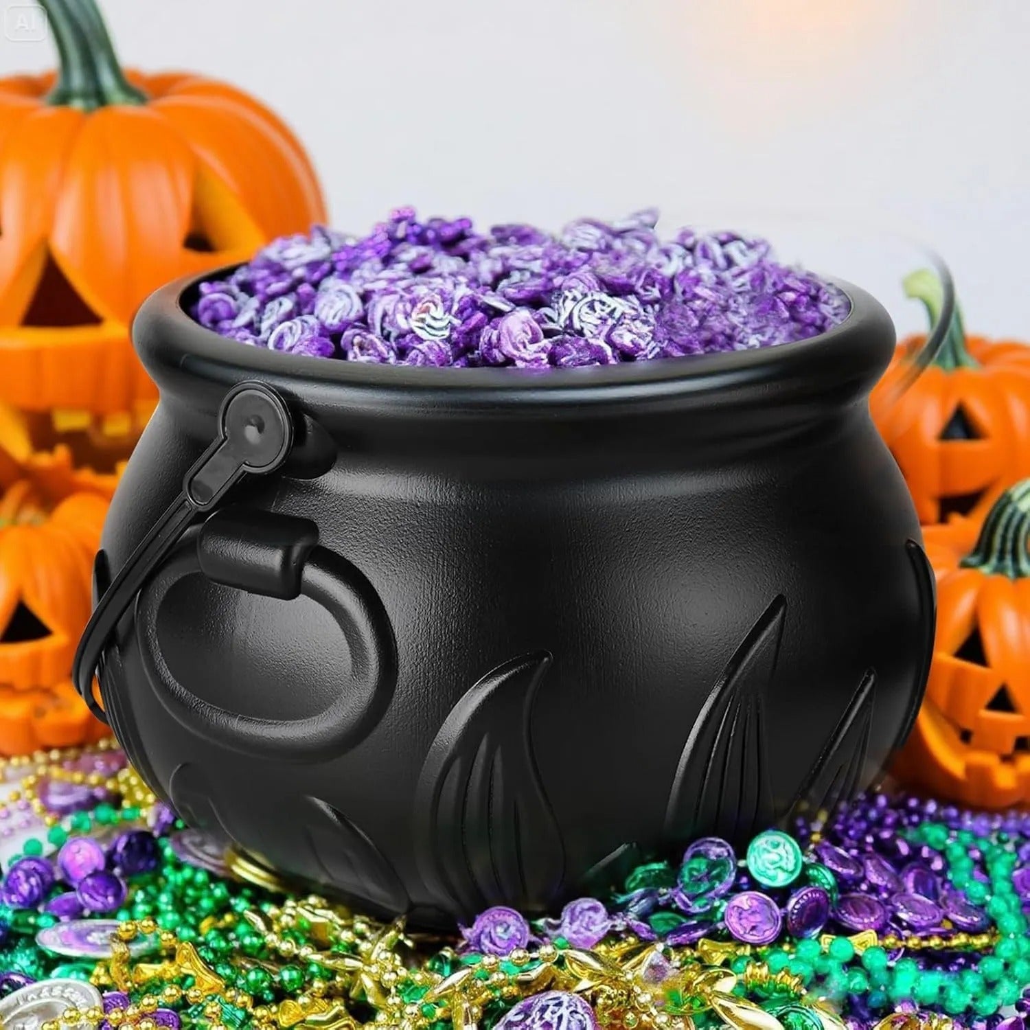 Mystic Witch Cauldron Prop – Flytande trolldryckflaska med dimmig rökeffekt