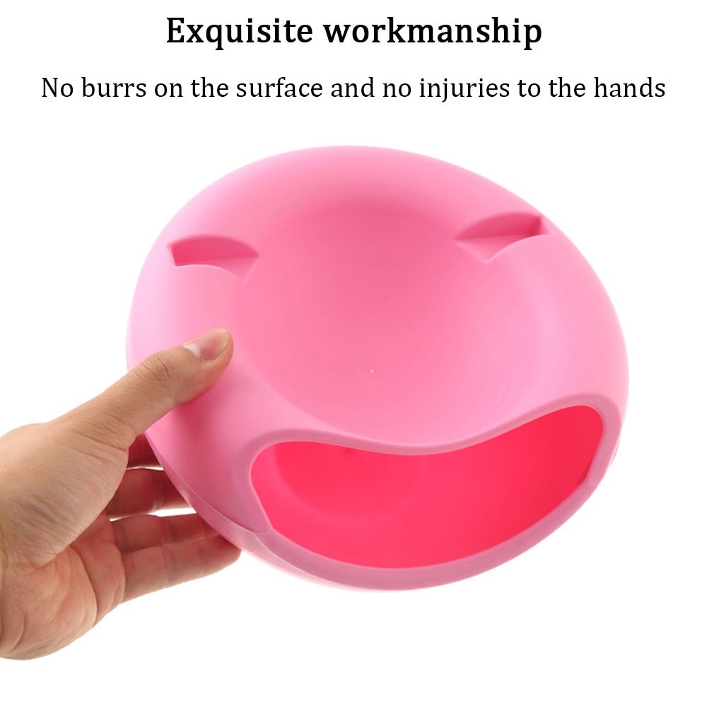 2-i-1-skål med telefonhållare – Smart snacksorganisatör för soffan och avkopplande stunder