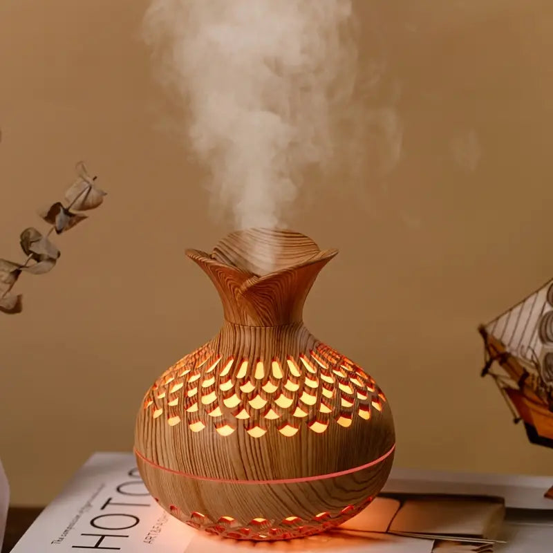 Ultraljudsdiffusor för eteriska oljor – Elegant design för lugnande aromaterapi i hemmet