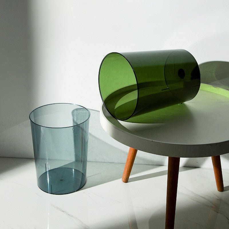 ClearVista - Premium transparent papperskorg