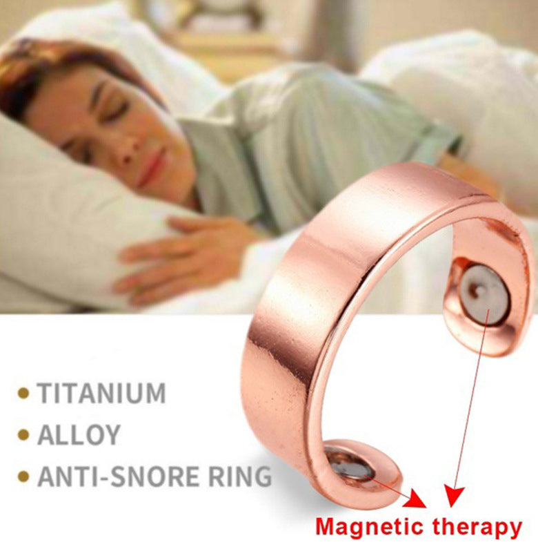 Magnetisk akupressurring – Naturlig snarklindring och sömnhjälp