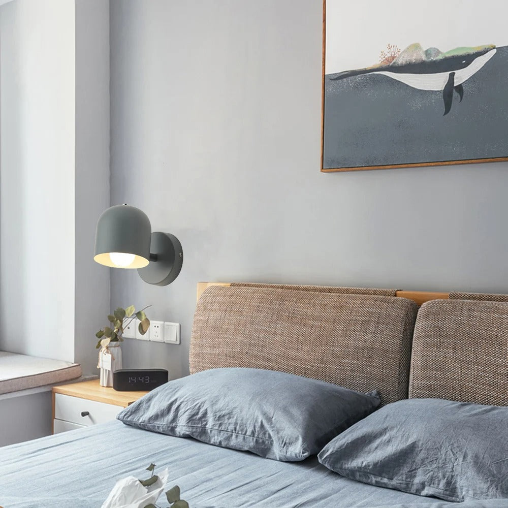 Modern färgkupol LED-vägglampa – accentlampa med mjukt sken