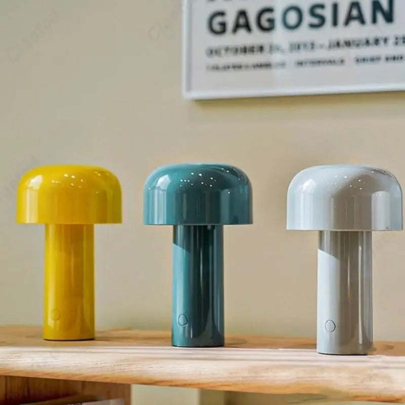 Retrodesign LED-bordslampa trådlös med touch (USB)