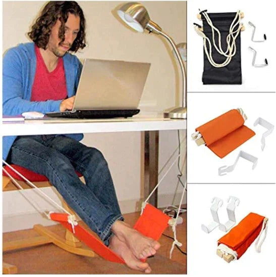 Mysig uppvärmd fotvärmare under skrivbordet – Ergonomisk fotstöd för kontor och hemkomfort