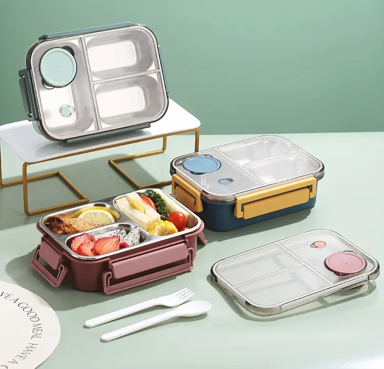 Bärbar läckagesäker matlåda – Återanvändbar lunchbehållare för skola och kontor