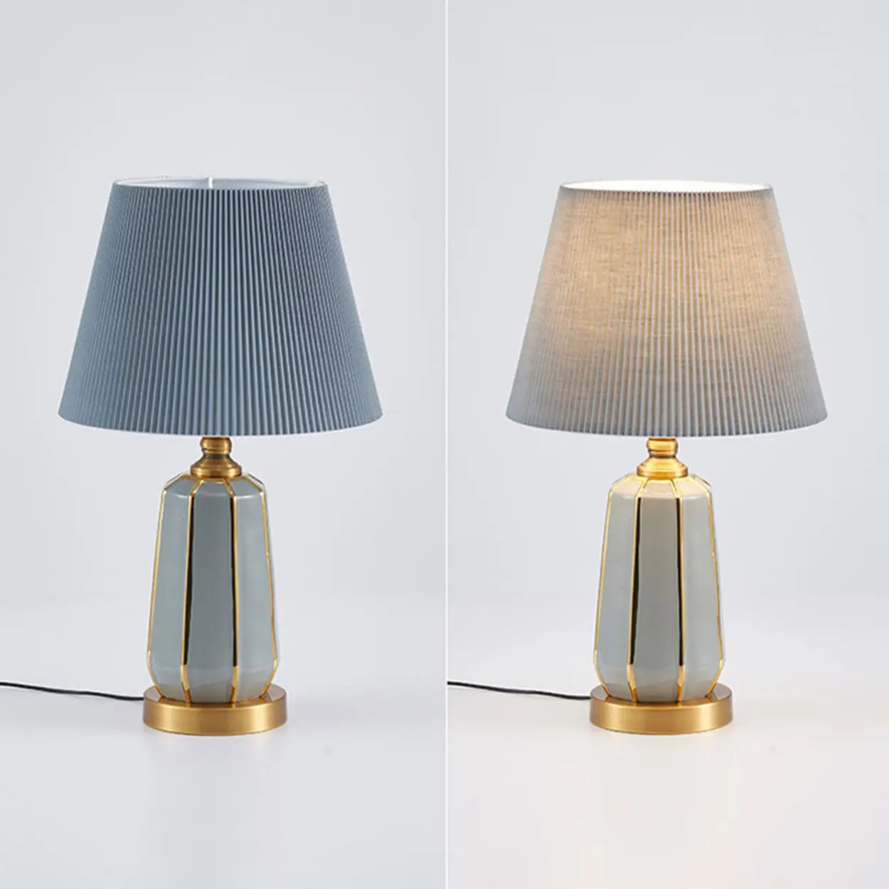 Fasettslipad bordslampa i designerstil för accentutrymmen i hemmet