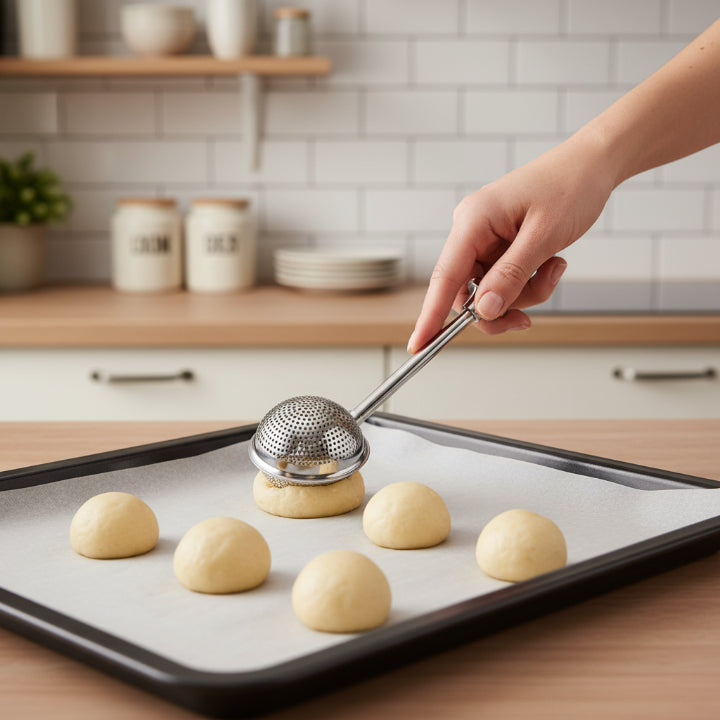 Multifunktionell köksvändare - Fin silnät för matlagning och bryggning