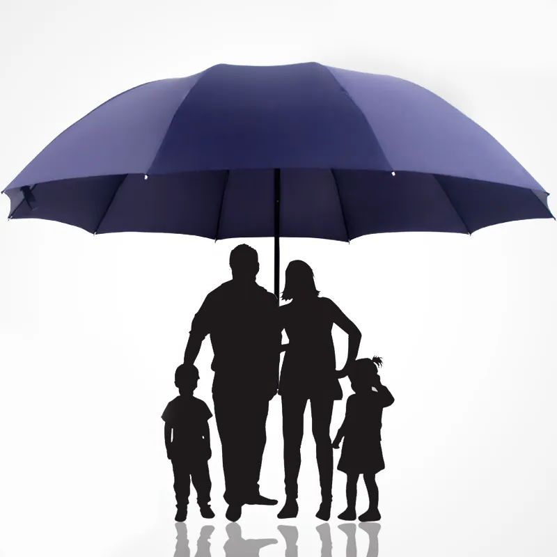 Vindtätt stort hopfällbart paraply – UV-resistent reseparaply