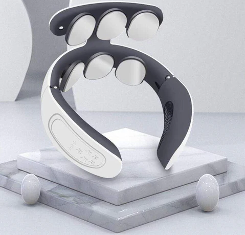 Bärbar nack- och axelmassageapparat – Multilägespuls, USB-laddningsbar