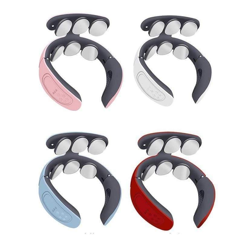 Bärbar nack- och axelmassageapparat – Multilägespuls, USB-laddningsbar