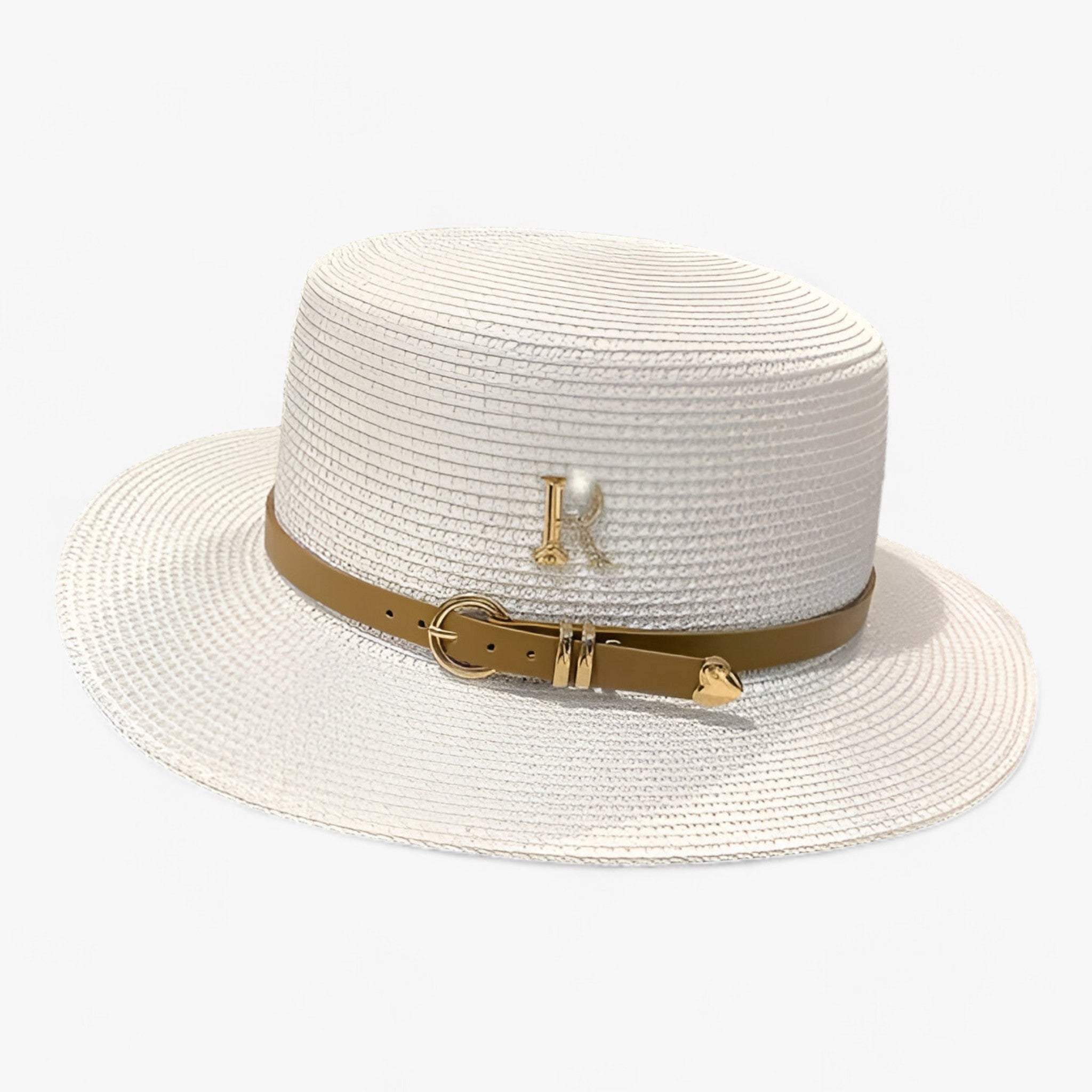 Flat Crown stråhatt – Elegant sommarstil för kvinnor