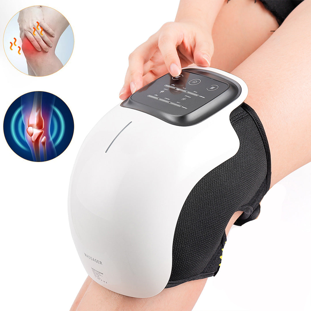 Smart uppvärmd knämassageapparat - Lugnande värmeterapi för smärtlindring och snabbare ledhjälp