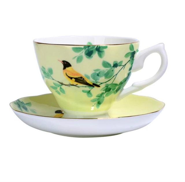Kaffekoppar och fat Engelsk teservis