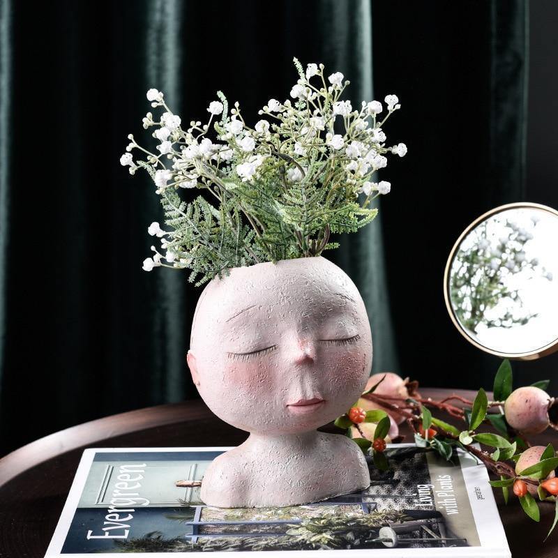 Tranquil Sleep Face Planter Vas