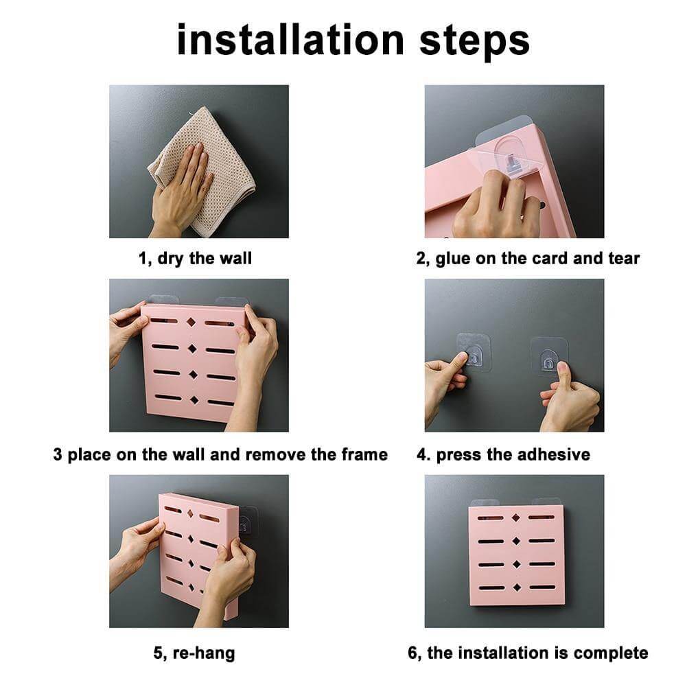 Modern magnetisk bladhållare – Lättmonterad köksvägghylla