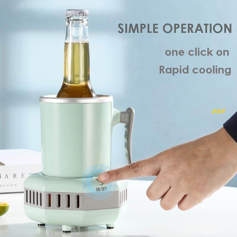 ChillMate – Bärbar mini-dryckskyl | Snabb dryckeskyl för skrivbord, kontor och bil