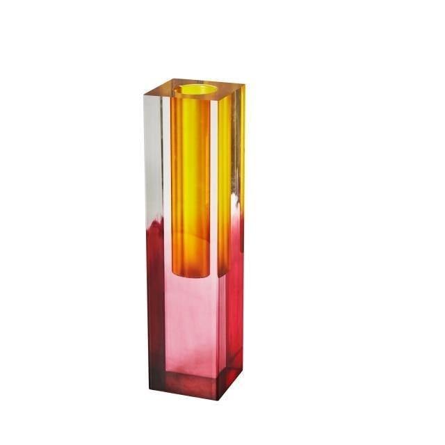 Crystal Prism Akryl Vas – Chic Geometric Accent