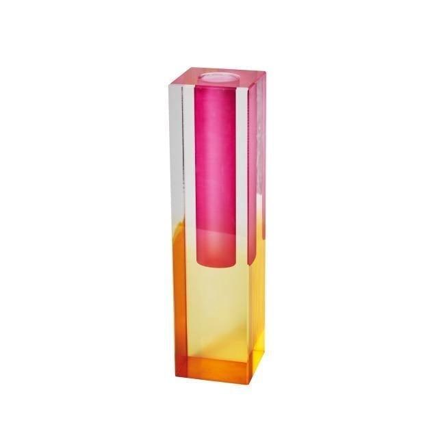 Crystal Prism Akryl Vas – Chic Geometric Accent