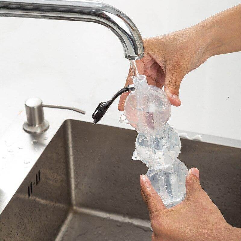 4-sfärisk isform – BPA-fri rund ismaskin med läckagesäkert lock