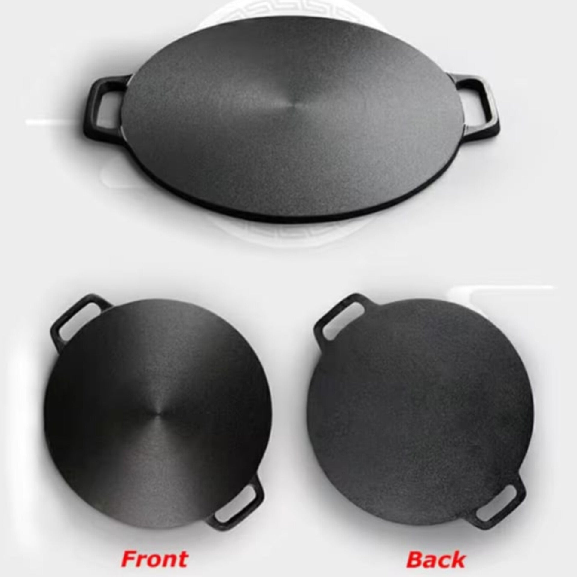 Förkryddat gjutjärnsroti tawa – platt non-stick-panna för chapati, dosa och tortilla