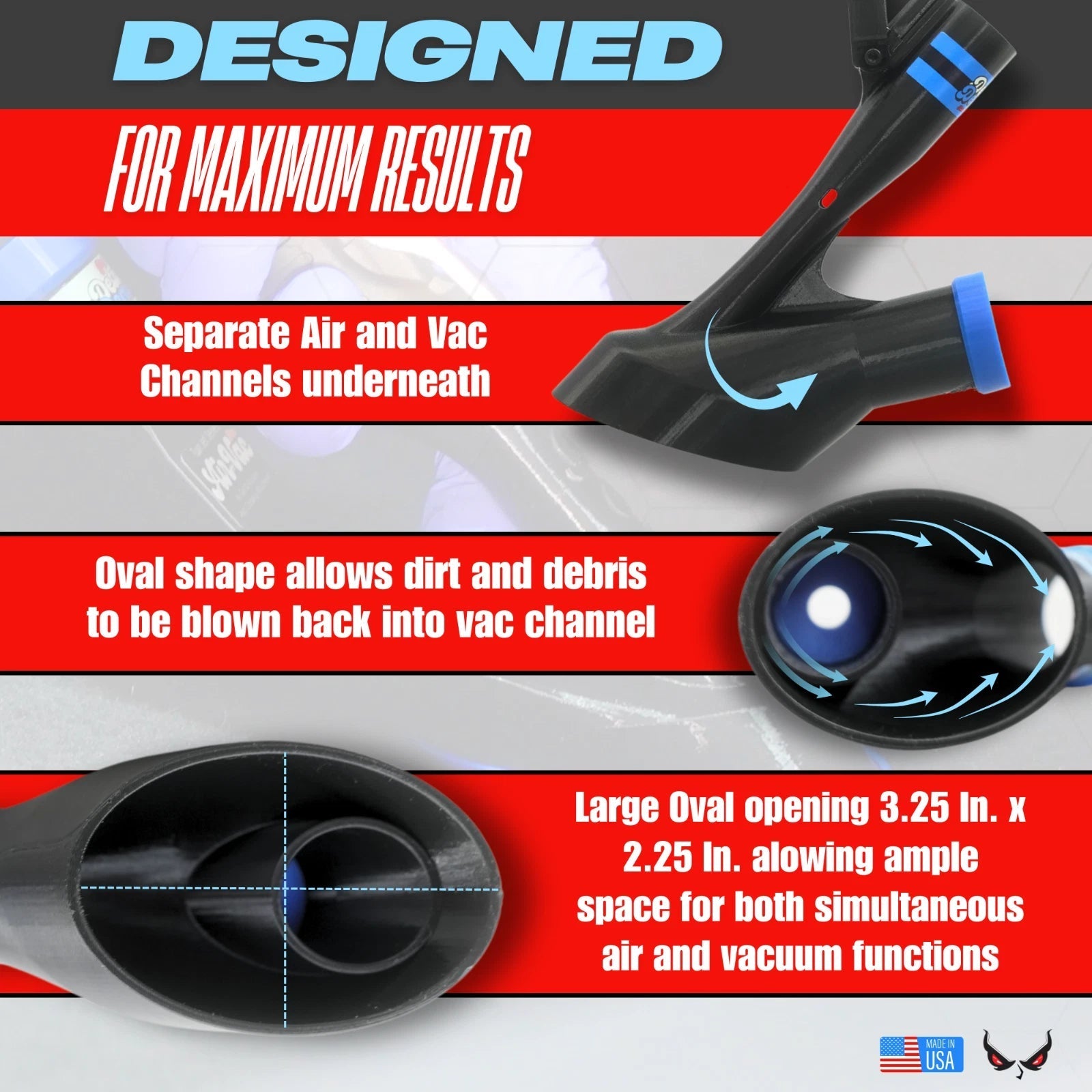 2-i-1 bärbar billuftkompressor och handhållen dammsugare – trådlös däckpump med hög sugeffekt