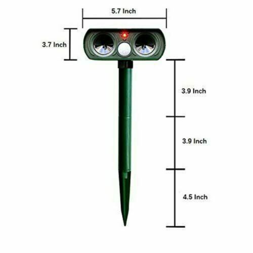Väderbeständig solcellsdriven djuravskräckare – rörelseavkännande ultraljudsenhet
