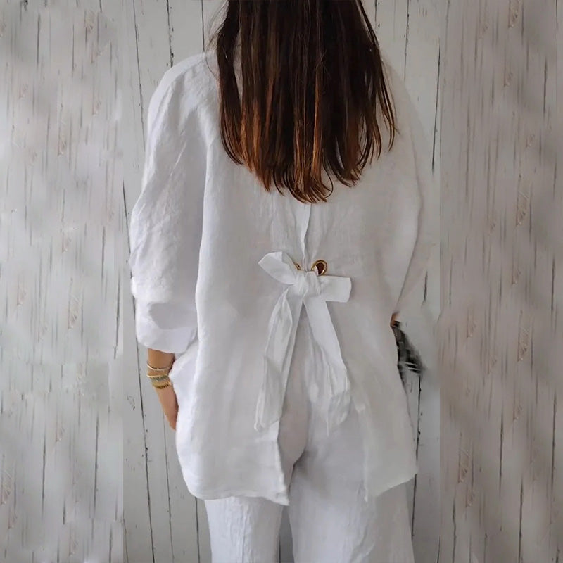 Damblus inspirerad av kulturarv – Tidlös vintagechic topp med obehindrad vardagselegans