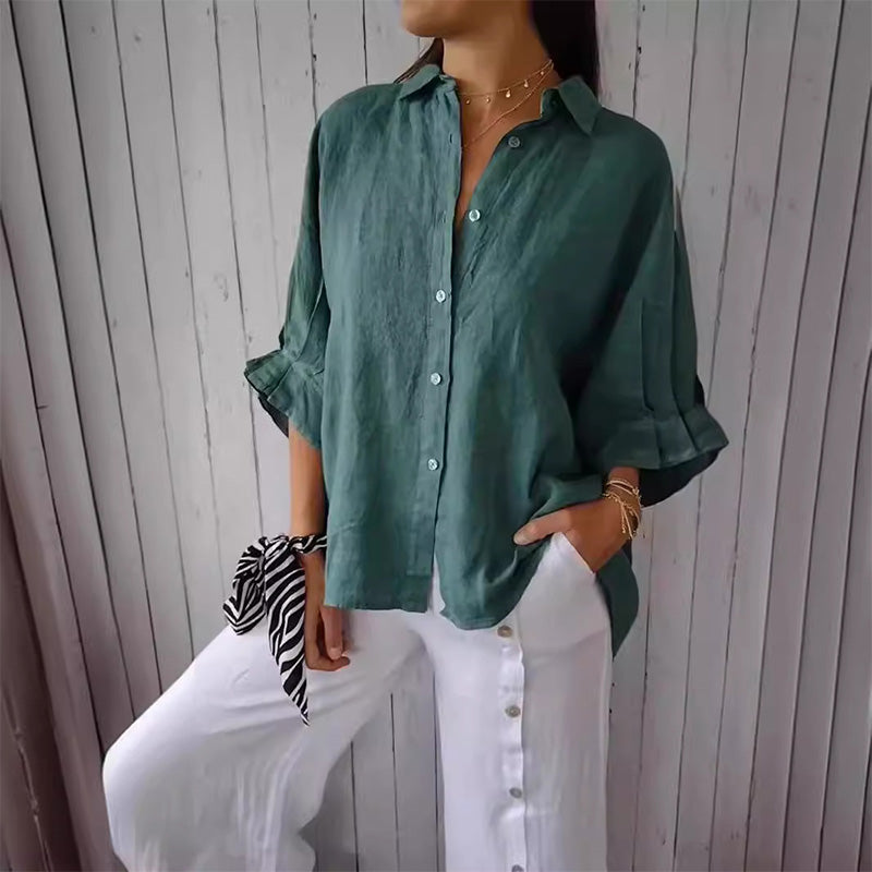 Damblus inspirerad av kulturarv – Tidlös vintagechic topp med obehindrad vardagselegans