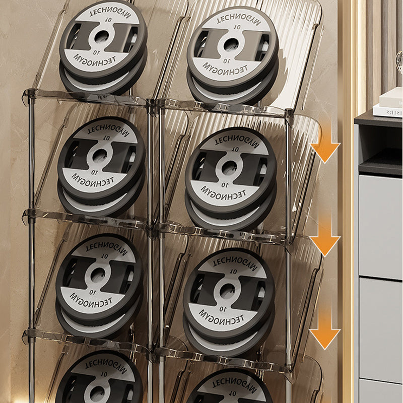 Genomskinlig skohylla i flera lager – hållbar stapelbar organisatör