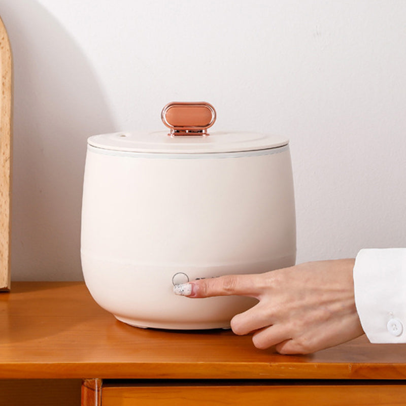 Mini elektrisk multikokare med ångkokare – Allt-i-ett-gryta för ris, soppa och varmhållning