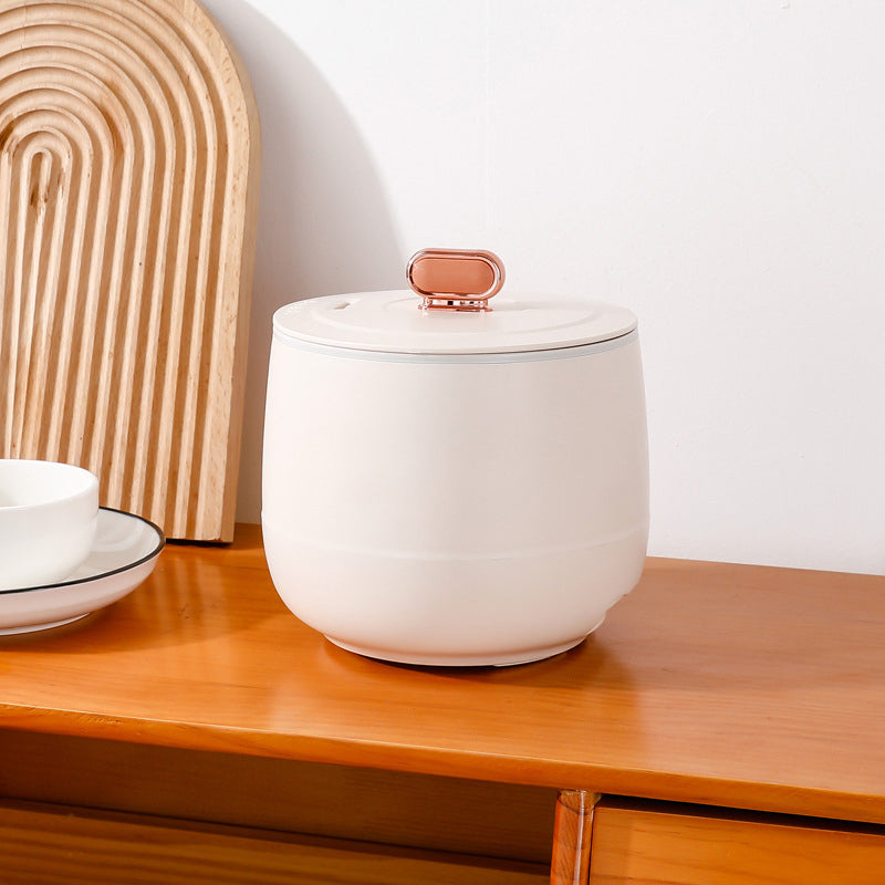 Mini elektrisk multikokare med ångkokare – Allt-i-ett-gryta för ris, soppa och varmhållning