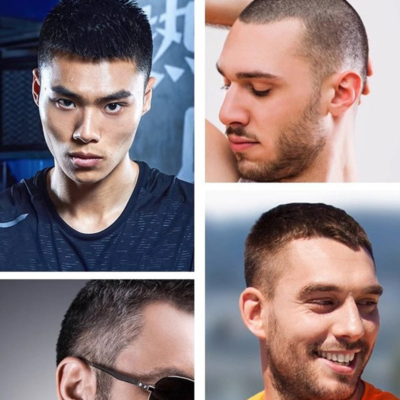 Sladdlös hårtrimmer – LED-display, justerbara blad, bärbart trimningskit