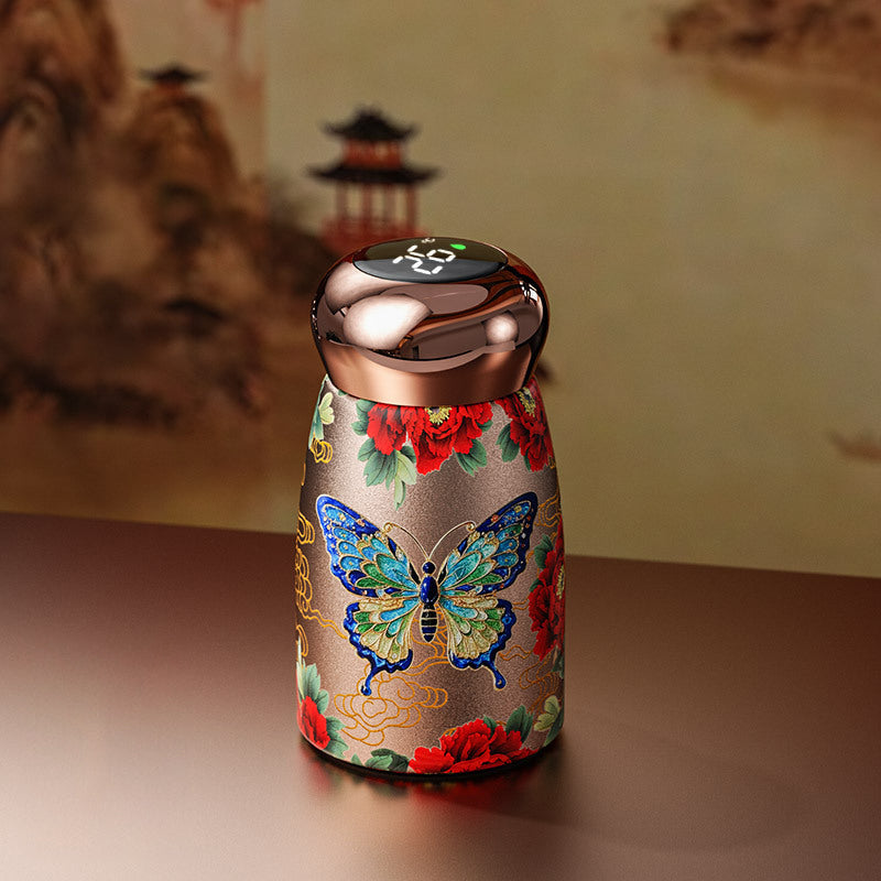 Smart isolerad resemugg – 230 ml rostfritt stål med LED-temperaturdisplay