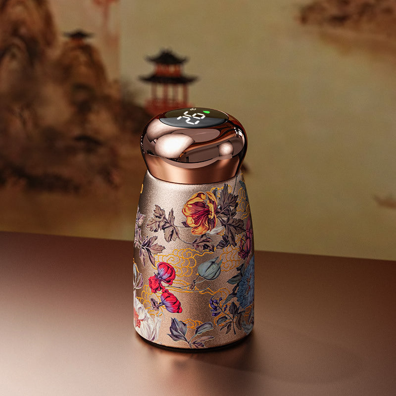 Smart isolerad resemugg – 230 ml rostfritt stål med LED-temperaturdisplay