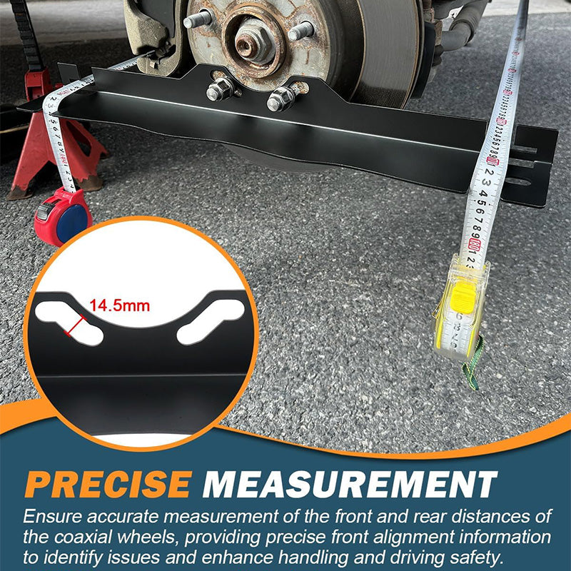 Halkfri däckinställningsplatta – Noggrann hjulinställning och domkraftsguide